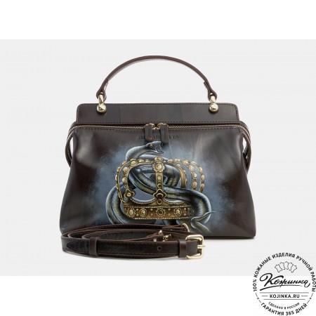 Женская кожаная сумка "Орнелла"  "Змей"